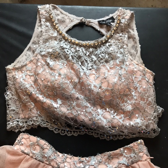 Love Reign Dresses & Skirts - Pink and silver semi dress